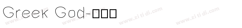 Greek God字体转换
